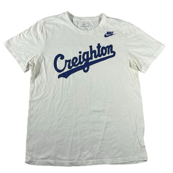 Nike Creighton University Graphic Shirt Men’s Large Spell Out Bluejays Y2K - Picture 2 of 10
